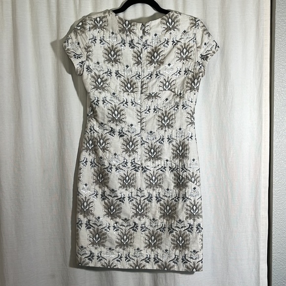 Pollini Metallic Floral Brocade Mini Dress - Picture 2 of 7